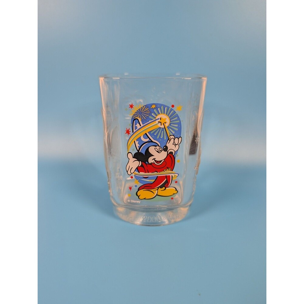McDonald's Walt Disney World 2000 Celebration Epcot Magic Mickey Mouse Glass Cup